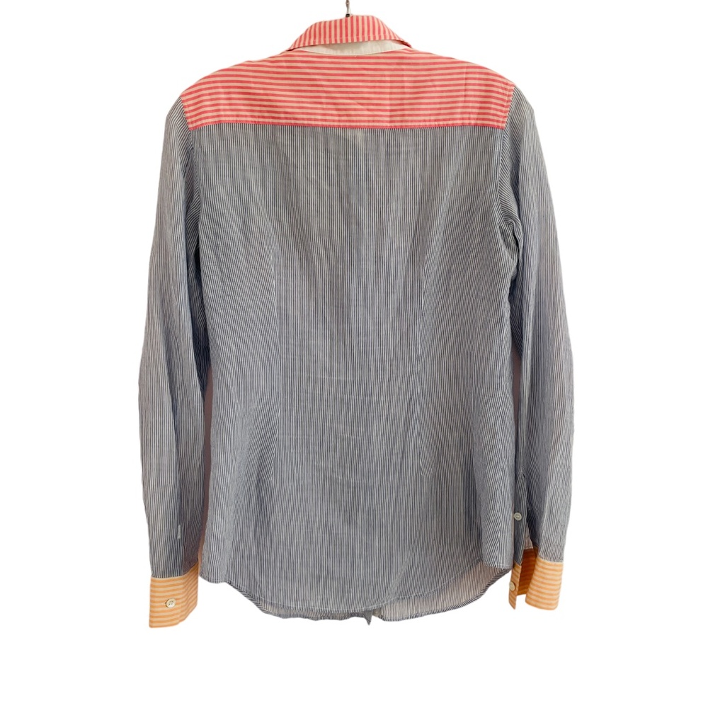 Theory Top Size Small Multicolor Colorblock Patch… - image 2